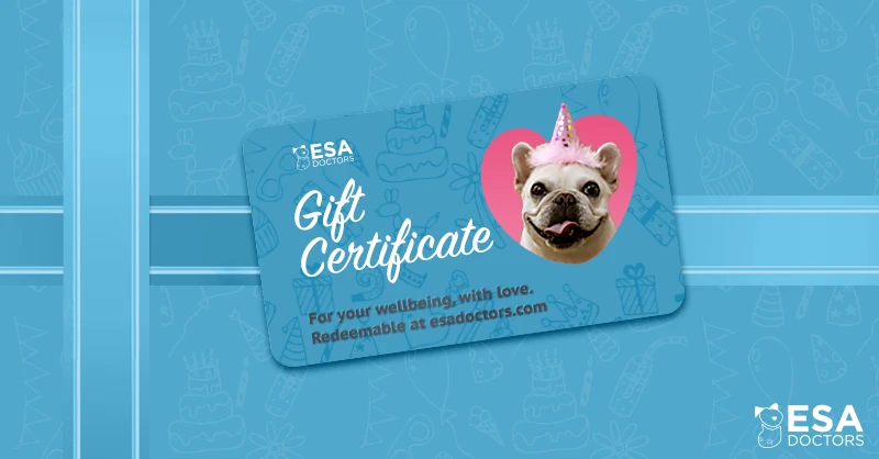 ESA Gift Certificate - ESA Doctors